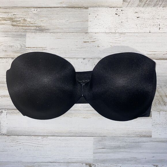 Victoria's Secret VS Light Foam Padded Strapless Halter FC UW PU Bra SZ 34D - Picture 1 of 6